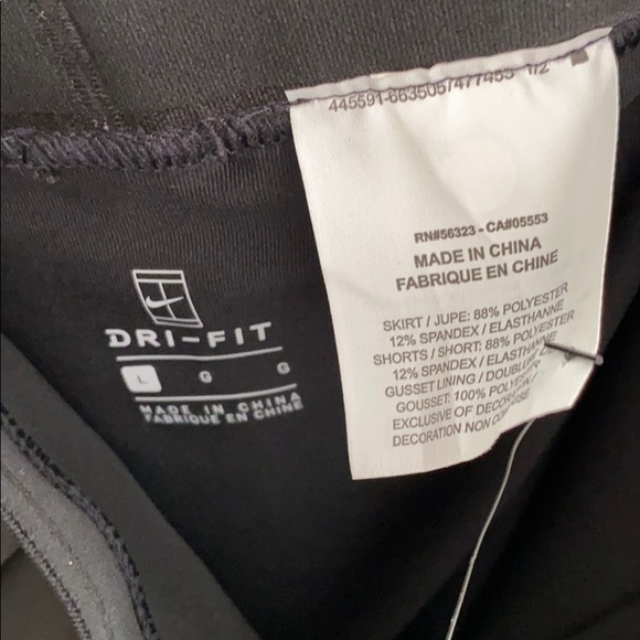 Nike Black pleated tennis skirt BNWT - Picture 6 of 16